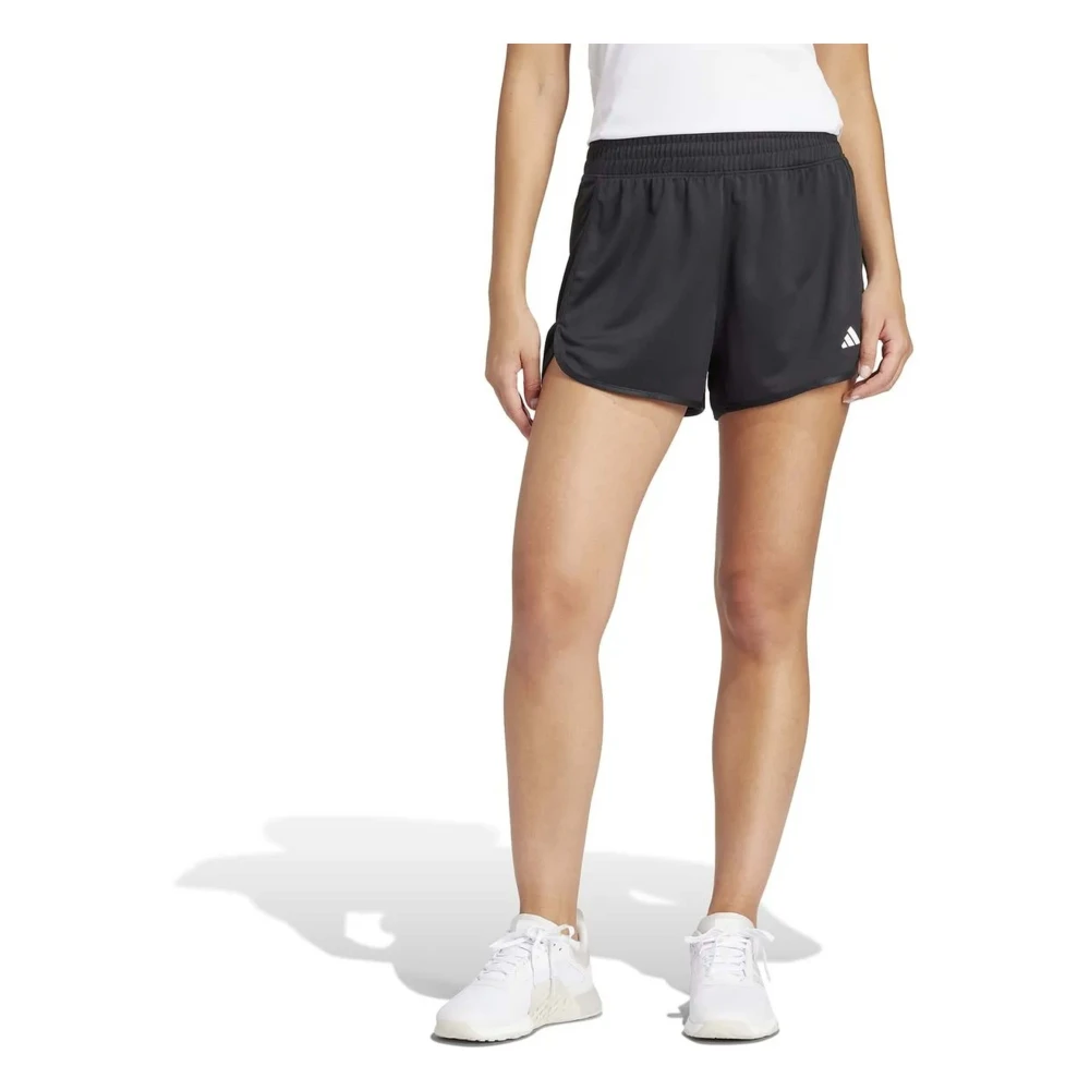 Adidas Pacer Essentials Knit High-Rise Shorts Black Dames