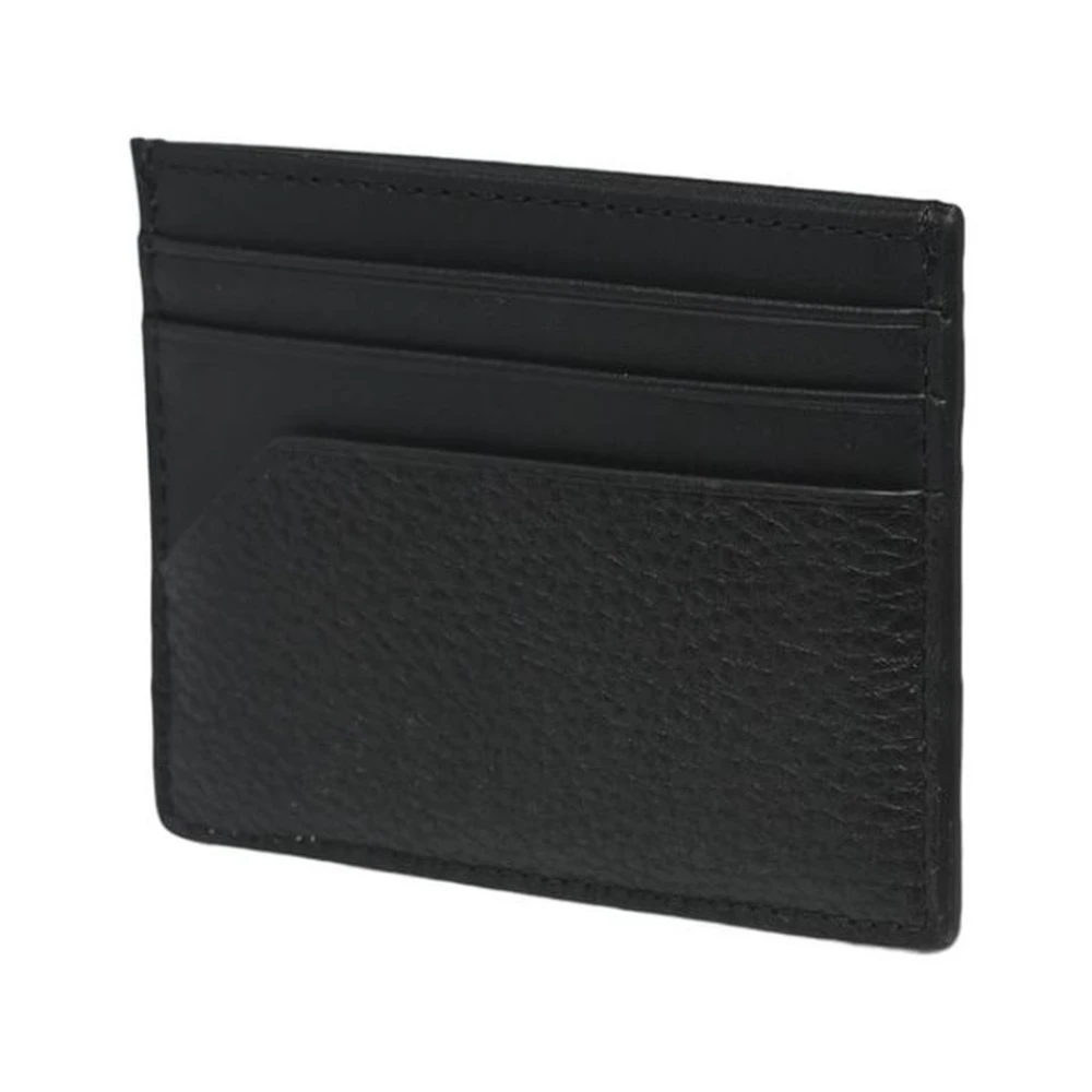 Tommy Hilfiger Stijlvol Leren Portemonnee Mannen Collectie Black Heren
