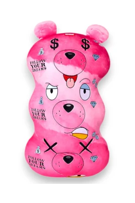 Triple Pink Bear Pillow
