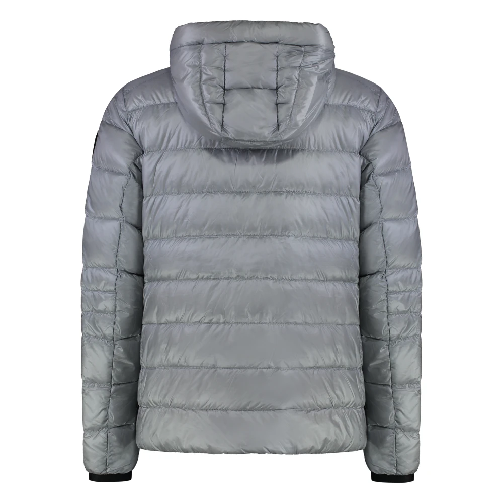 Canada Goose Zwart Label Donsjack met Capuchon Gray Heren