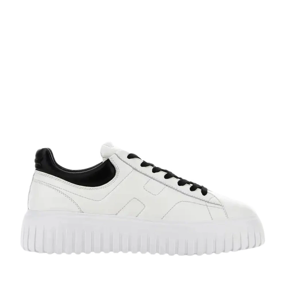 Hogan Men's White Sneakers, 9 Uk, H-Stripes Trainers