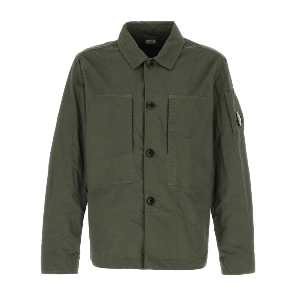 C.P. Company Stijlvolle Army Green Nylon Jas Green Heren