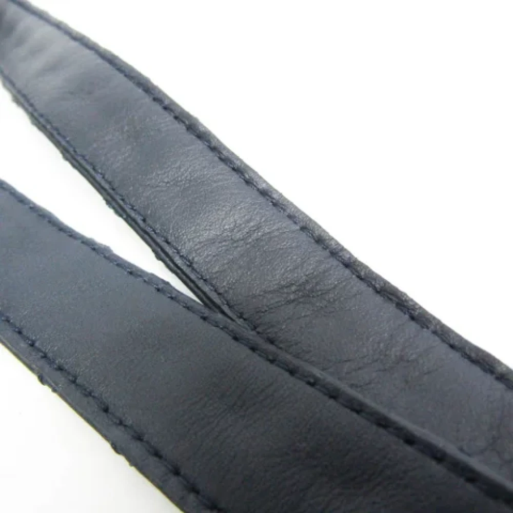 Chanel Vintage Pre-owned Leather belts Blue Dames