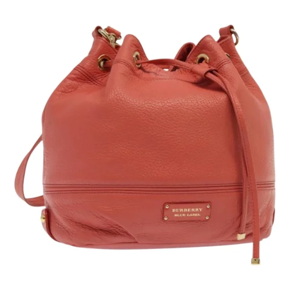 Burberry Vintage Pre-owned Leather backpacks Pink Dames