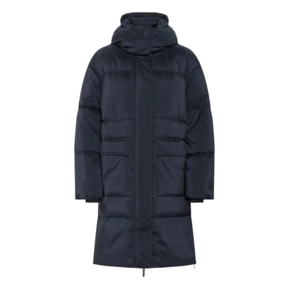 Part Two Women's Blue Stylish Dark Navy Outerwear Coat - Parkas - M - Coats