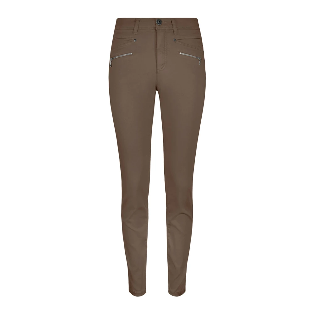 2-Biz Slim Fit Broek Brown Dames