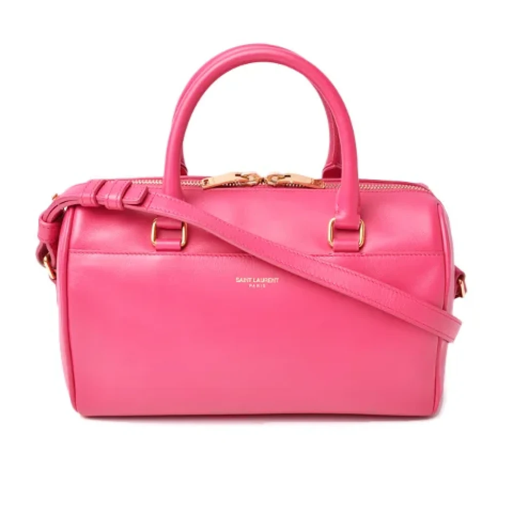 Yves Saint Laurent Vintage Pre-owned Leather handbags Pink Heren