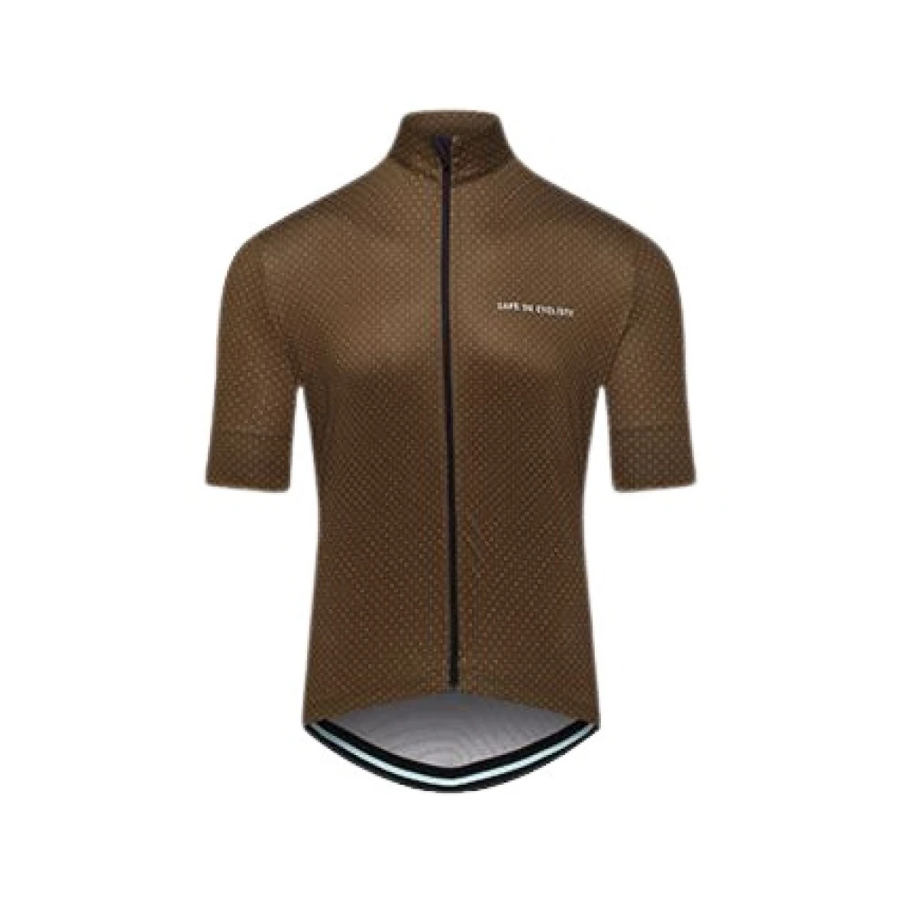 Café du Cycliste Bruine Fiets T-shirt met Zakken Brown Heren