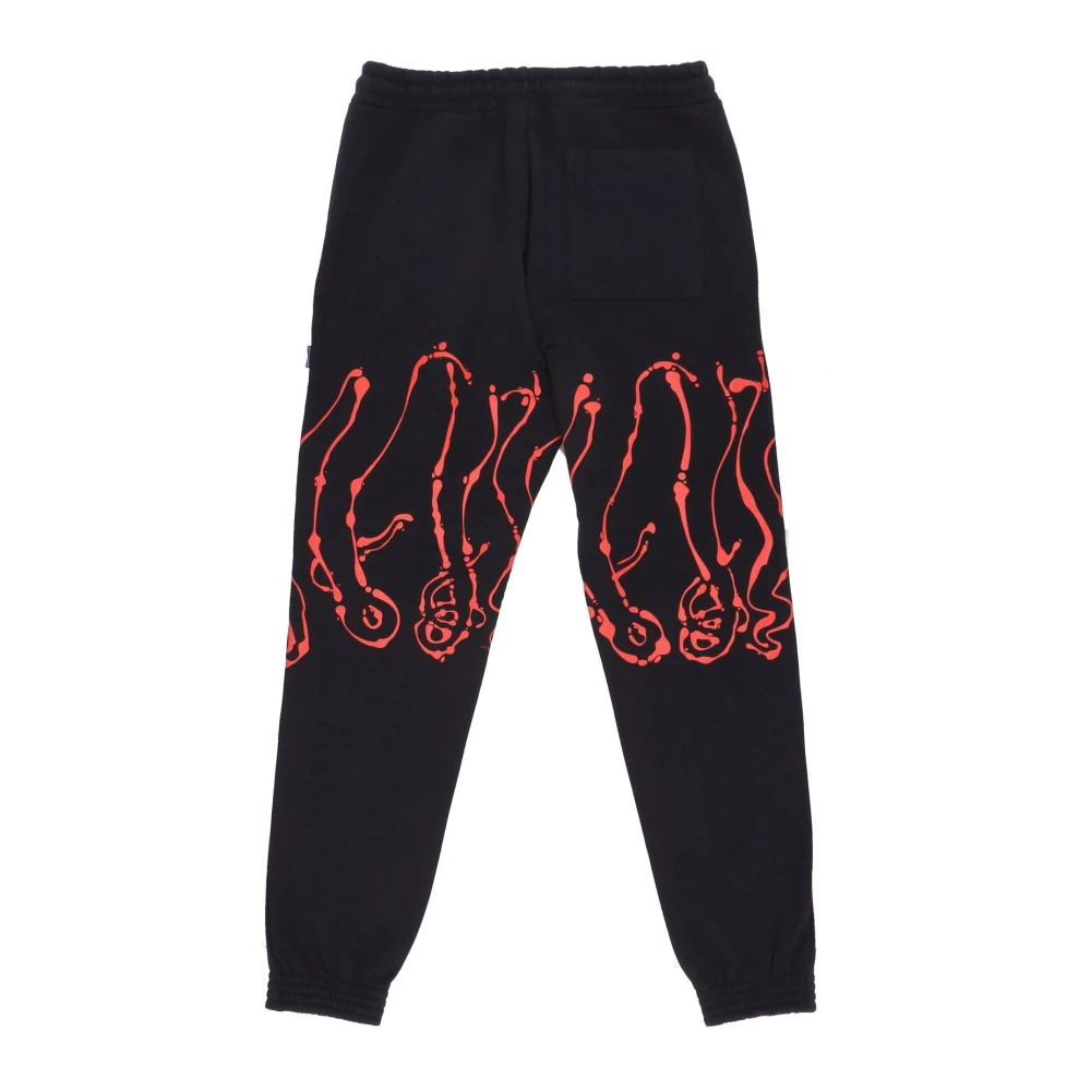 Octopus Zwarte Dripper Sweatpant Black Heren