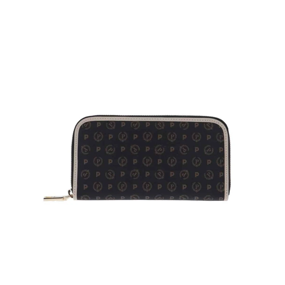 Pollini Women's Black Wallets & Cardholders, One Size, Heritage Zip Wallets And Cardholders