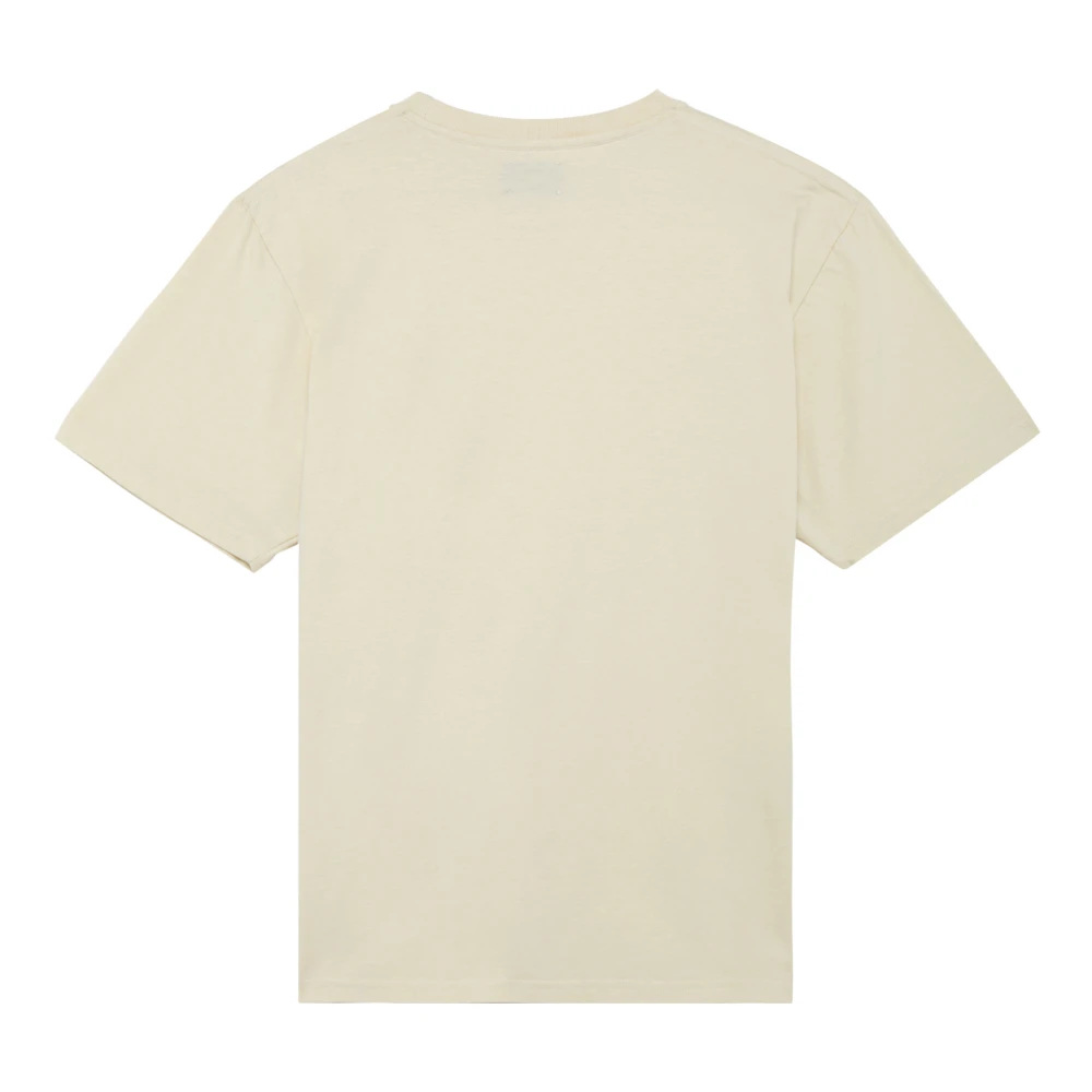 Autry Katoenen T-shirt Ivory Polo Stijl Beige Heren