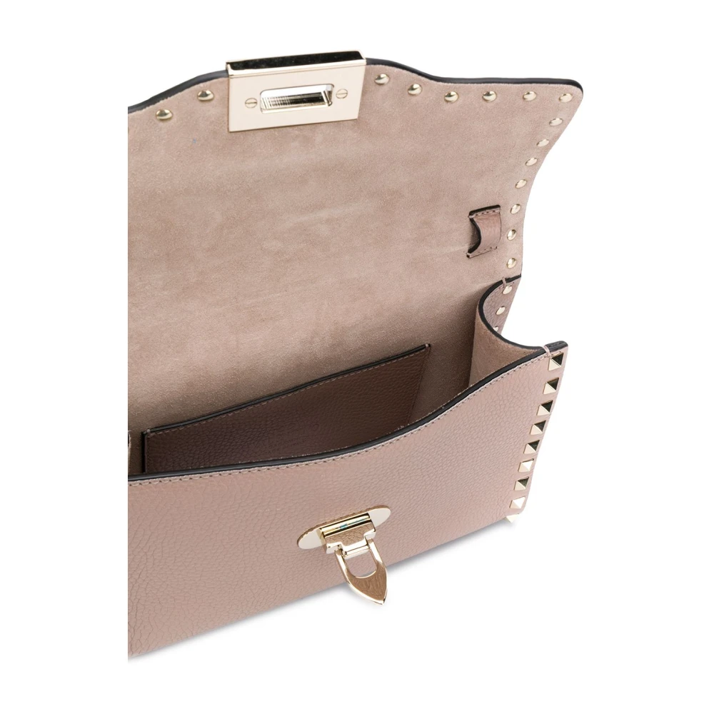 Valentino Garavani Roze leren schoudertas met Rockstud Pink Dames