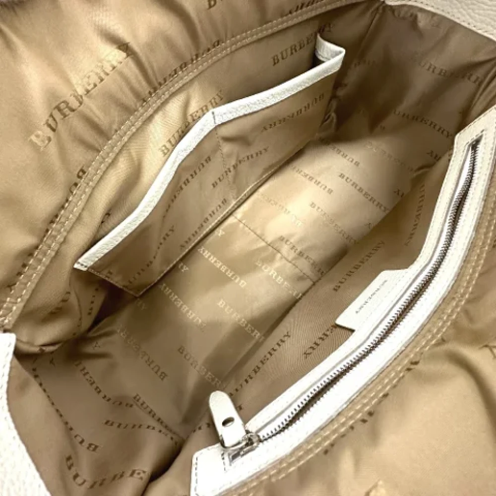 Burberry Vintage Pre-owned Fabric handbags Beige Dames