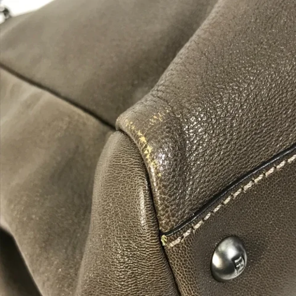 Fendi Vintage Pre-owned Leather fendi-bags Gray Dames