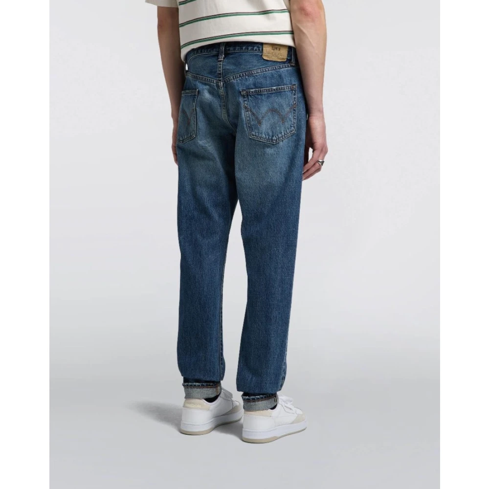 Edwin Slim Tapered Jeans Donker Indigo Rainbow Selvage Blue Heren