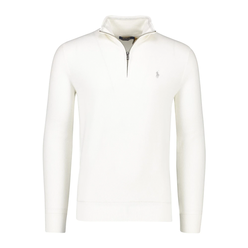 Polo Ralph Lauren Witte half zip trui White Heren
