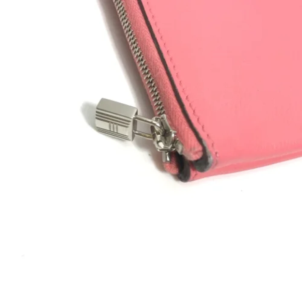 Hermès Vintage Pre-owned Leather pouches Pink Dames