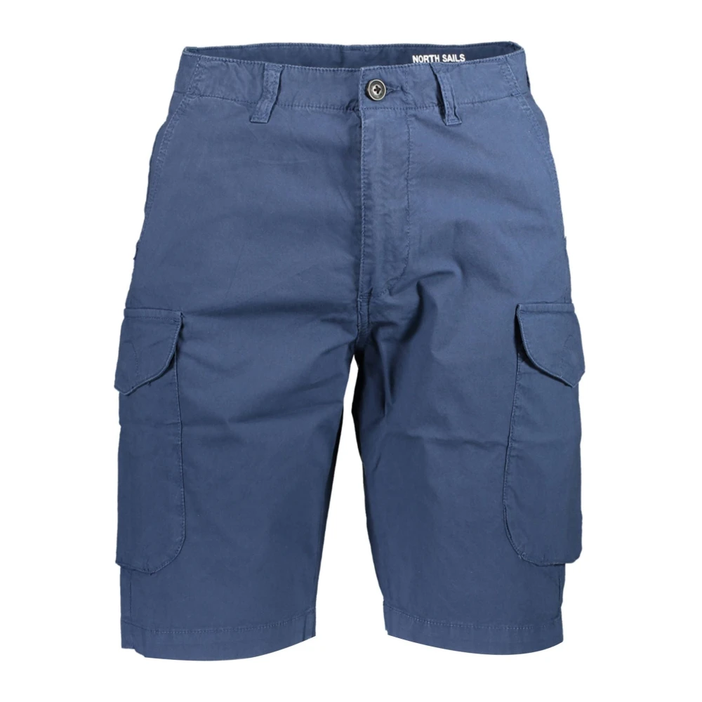 North Sails Men's Blue Casual Shorts, W32, Bermuda Shorts With Logo