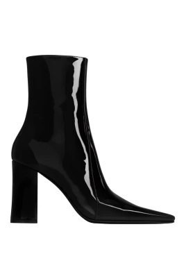 Booties Mid Heel Leather Sole