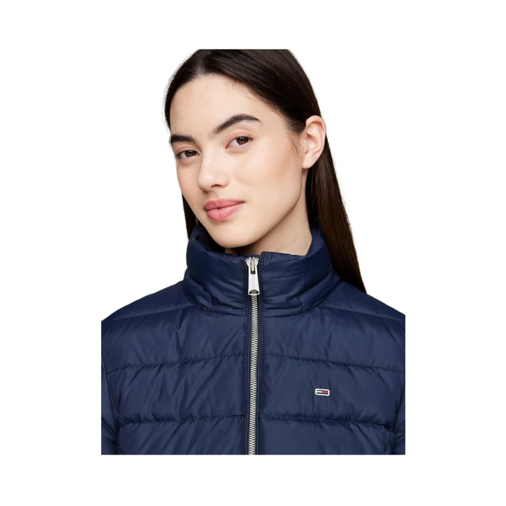 Tommy Jeans Korte Gewatteerde Jas Blue Dames