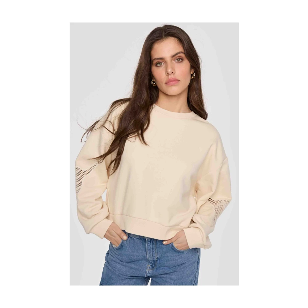 Alix The Label sweaters ecru Beige Dames