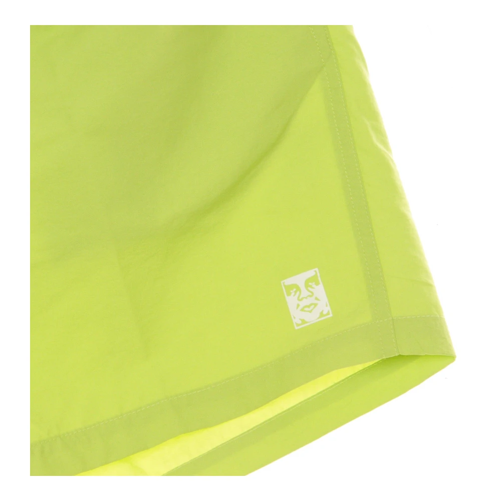 Obey Lichtgewicht Elastische Taille Shorts Key Lime Green Heren