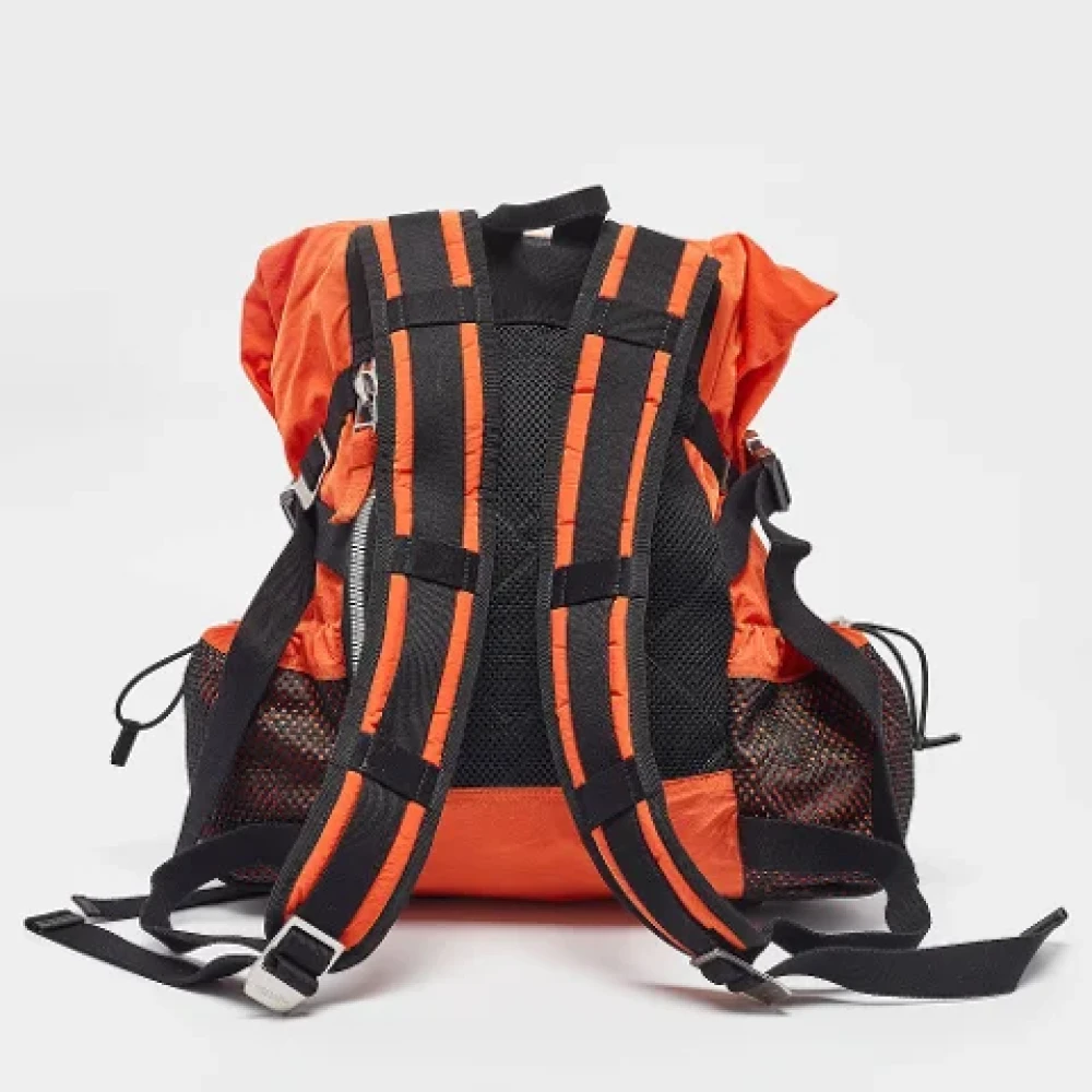 Bottega Veneta Vintage Pre-owned Fabric backpacks Orange Heren