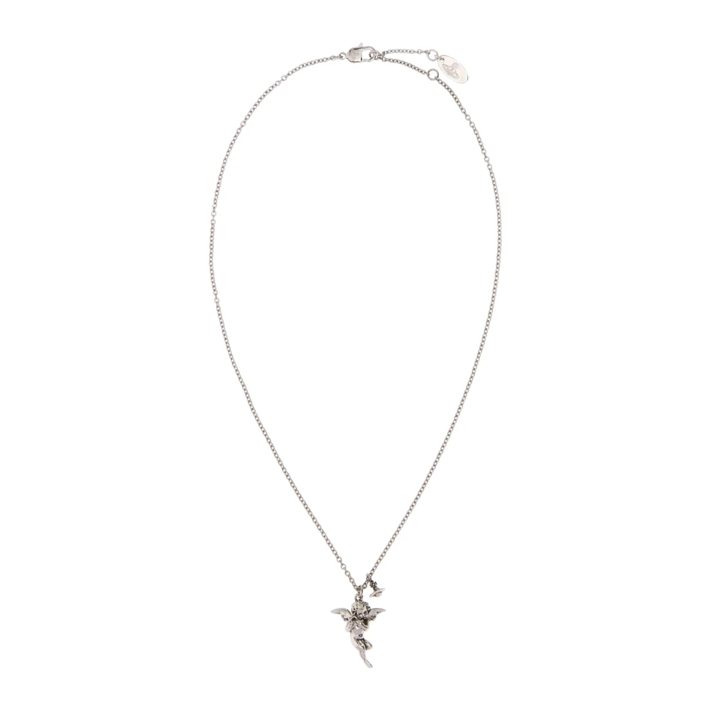 Vivienne Westwood Putti Pendant Necklace - Female - Necklaces - Gray - One Size - Accessories