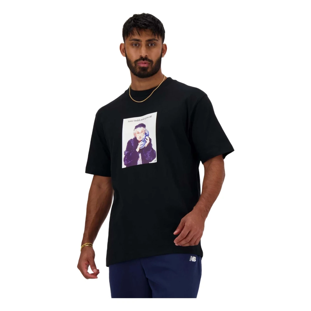 New Balance Atletiek Relaxte Nooit Leeftijd T-shirt Black Heren