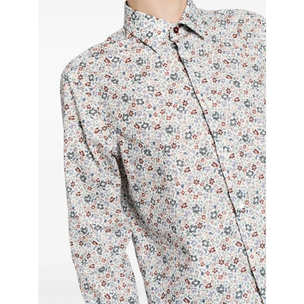 PS By Paul Smith Abstract Patroon Katoenen Overhemd Regular Fit Multicolor Heren