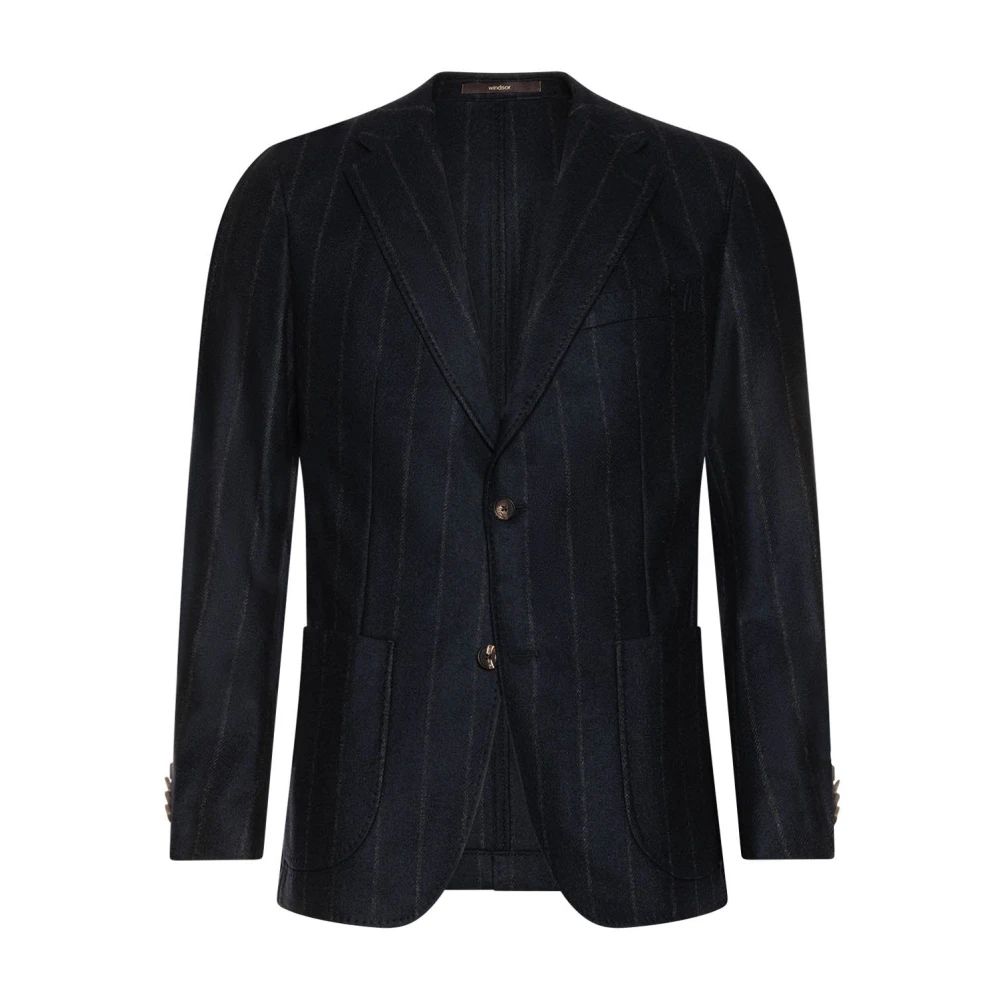 Windsor Elegante Gestreepte Blazer Blue Heren