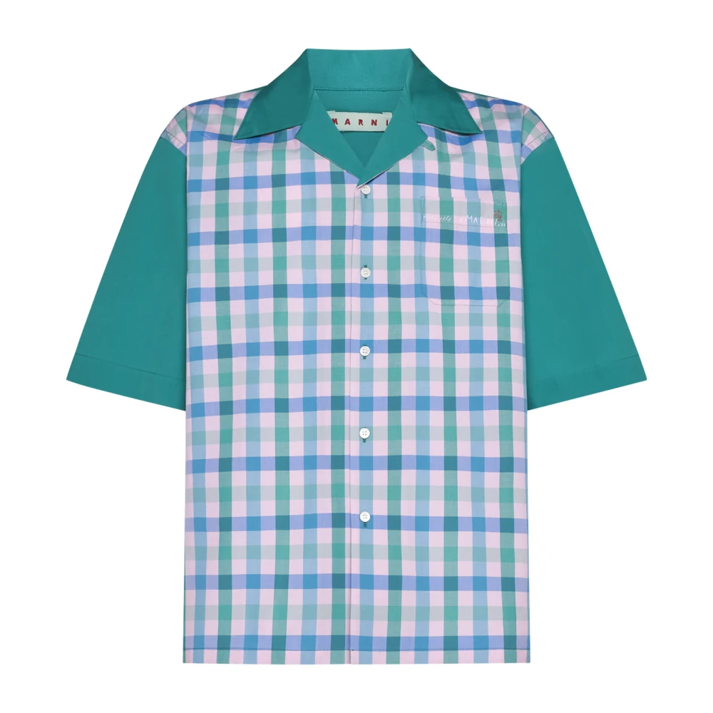 Marni Groene Overhemden voor Mannen Multicolor Heren