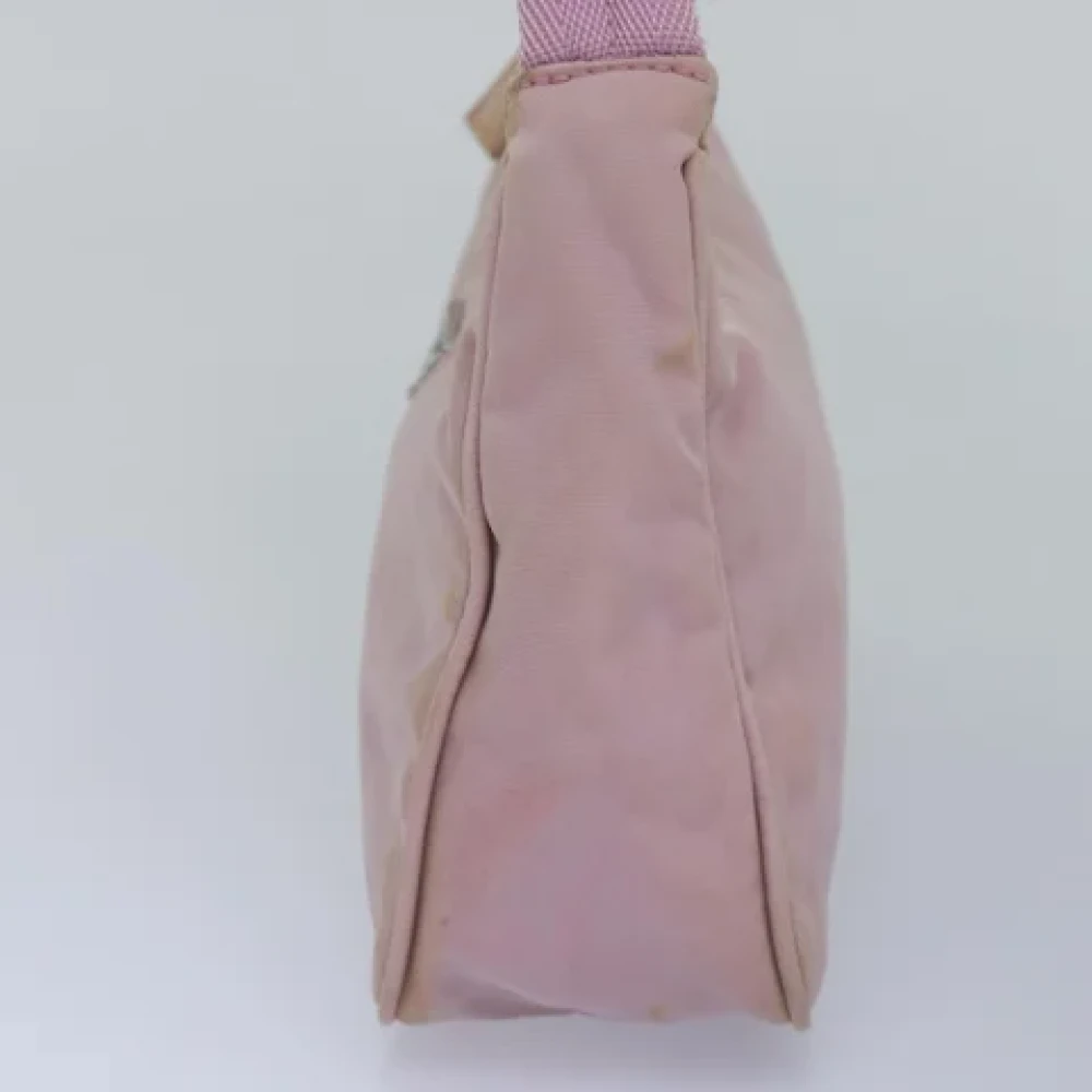 Prada Vintage Pre-owned Nylon handbags Pink Dames