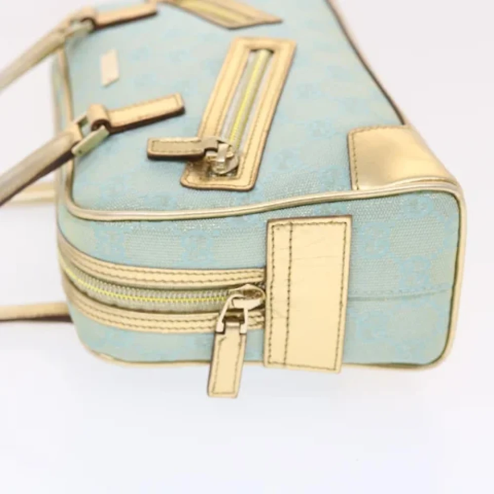 Gucci Vintage Pre-owned Leather handbags Blue Dames