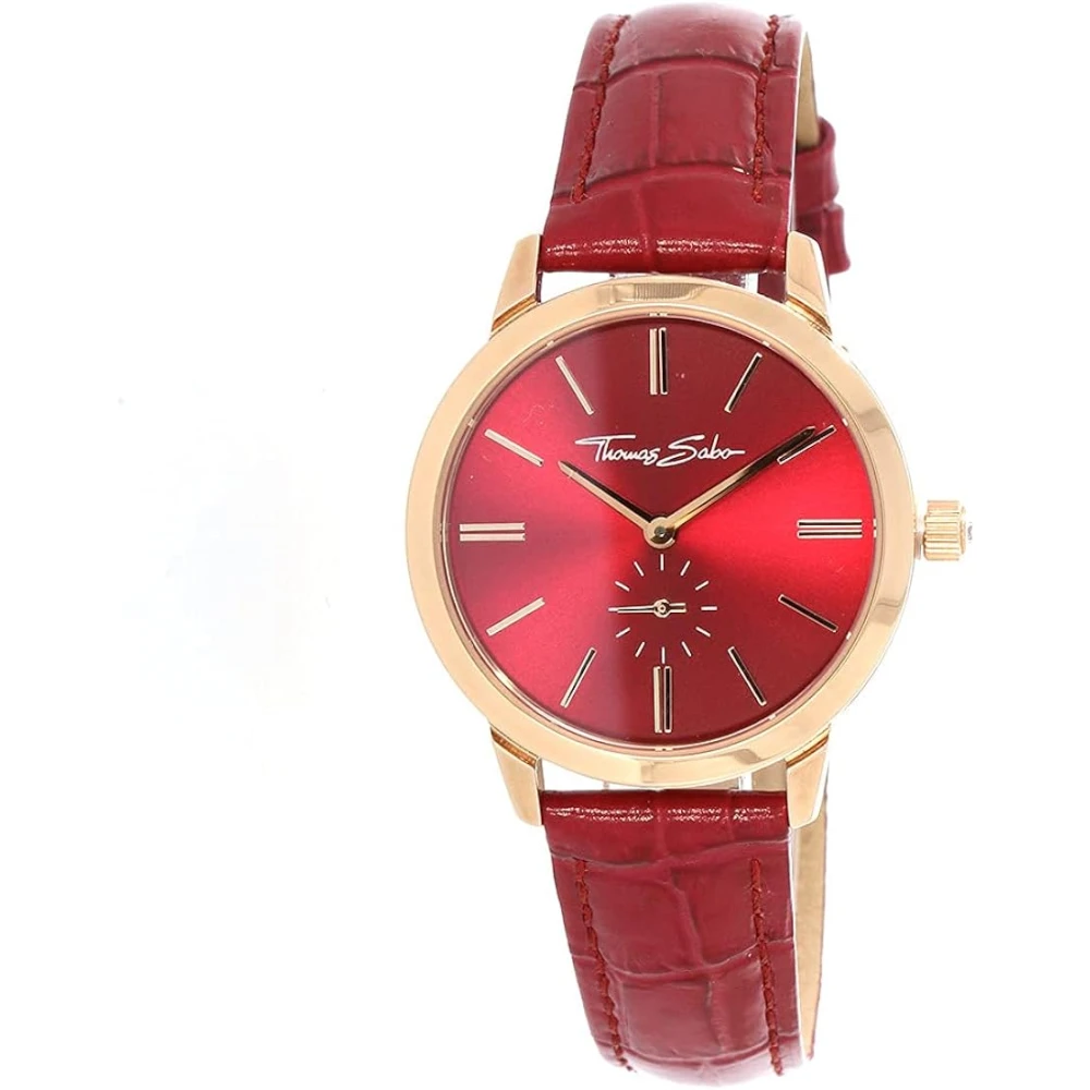 Thomas Sabo Damklocka körsbärsröd/roséguld Air-Wa0309 Red, Dam