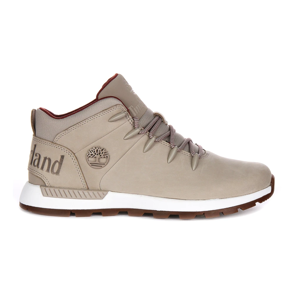 Timberland Men's Beige Nubuck Leather Ankle Boots For