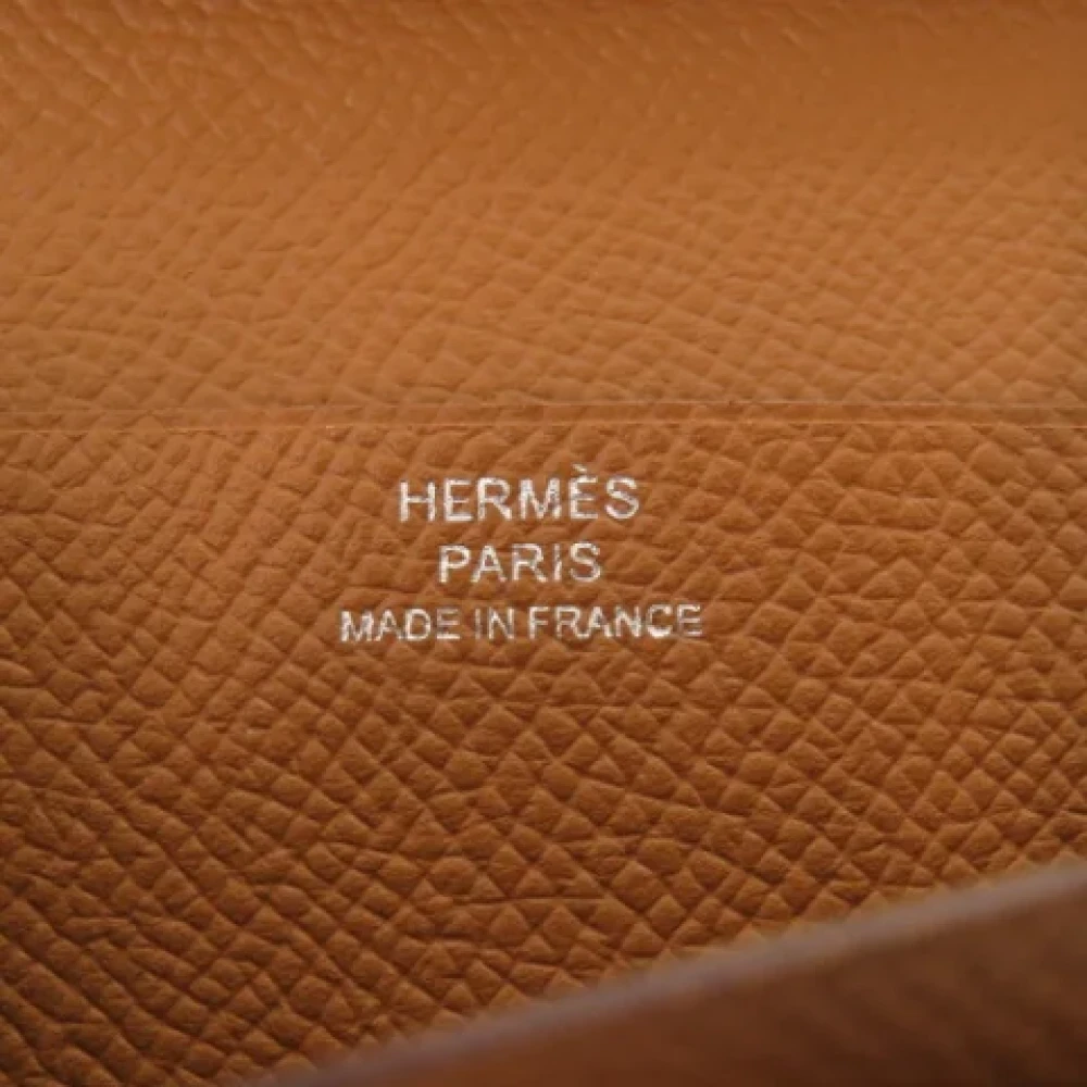 Hermès Vintage Pre-owned Leather wallets Brown Dames