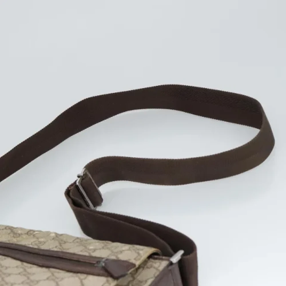 Gucci Vintage Pre-owned Canvas shoulder-bags Beige Dames