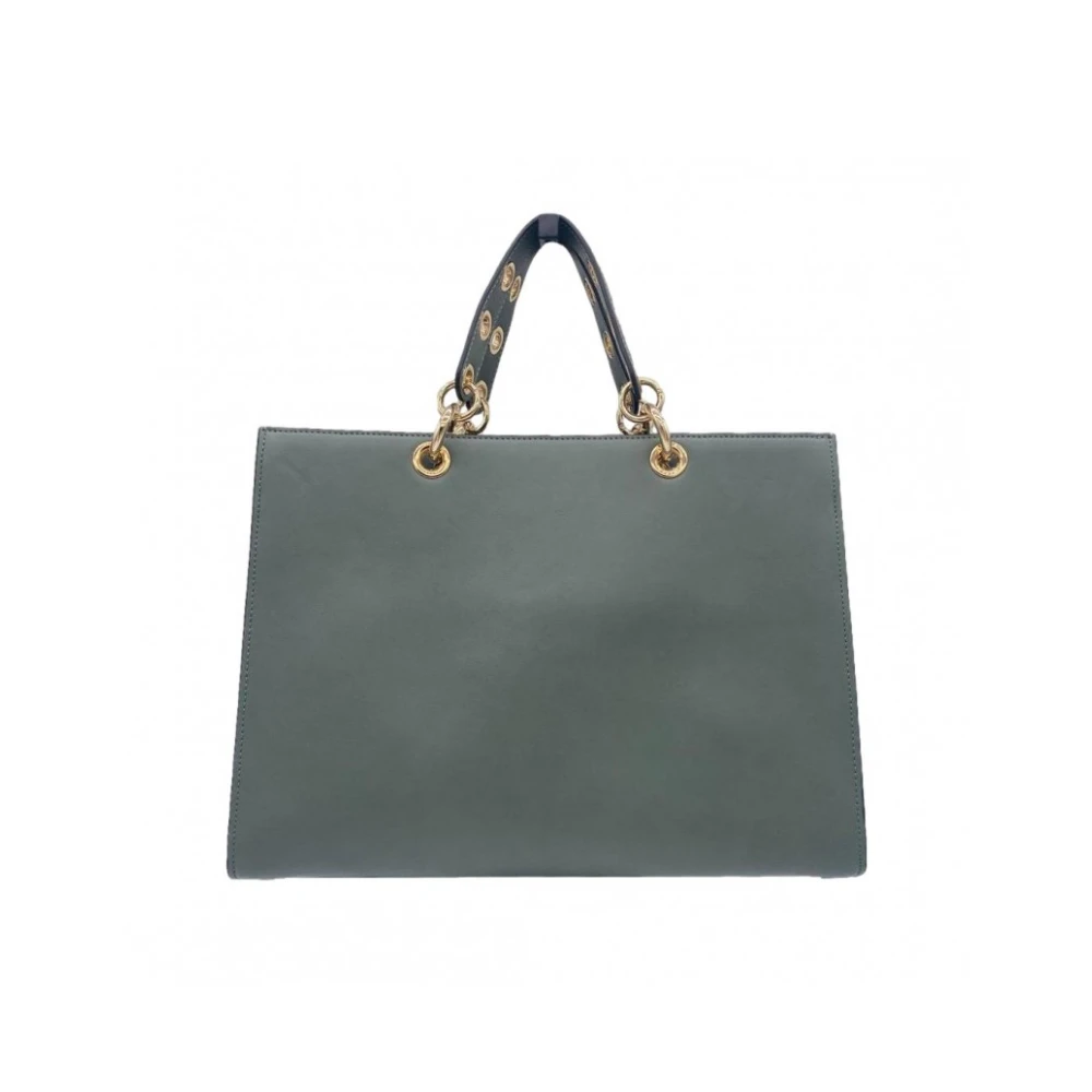 Twinset Gestructureerde Handtas met Afneembare Schouderband Green Dames