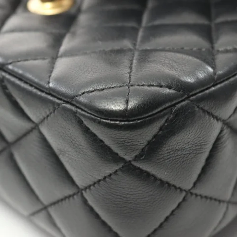 Chanel Vintage Pre-owned Leather shoulder-bags Black Dames