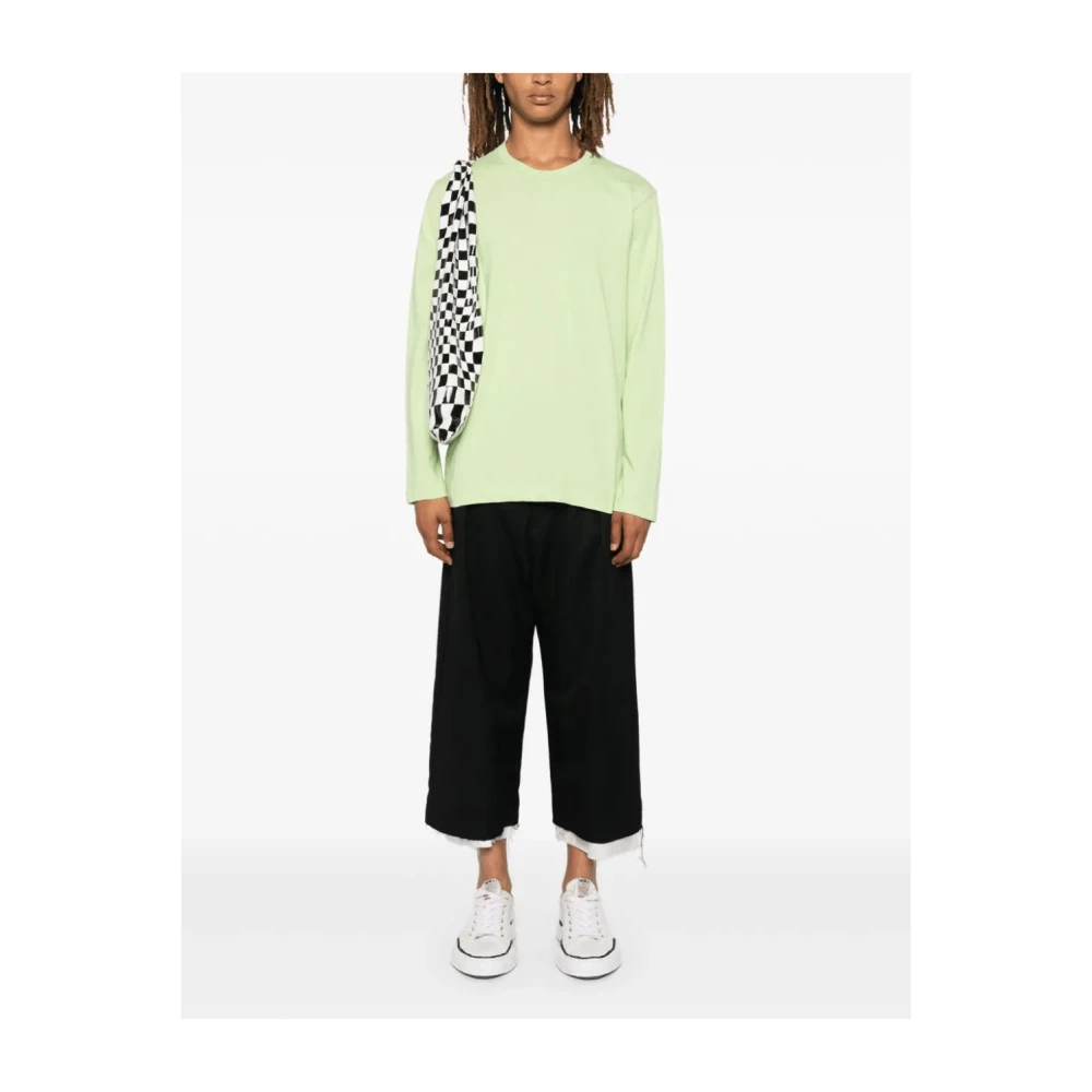 Comme des Garçons Logo Print T-Shirt Avocado Green Heren
