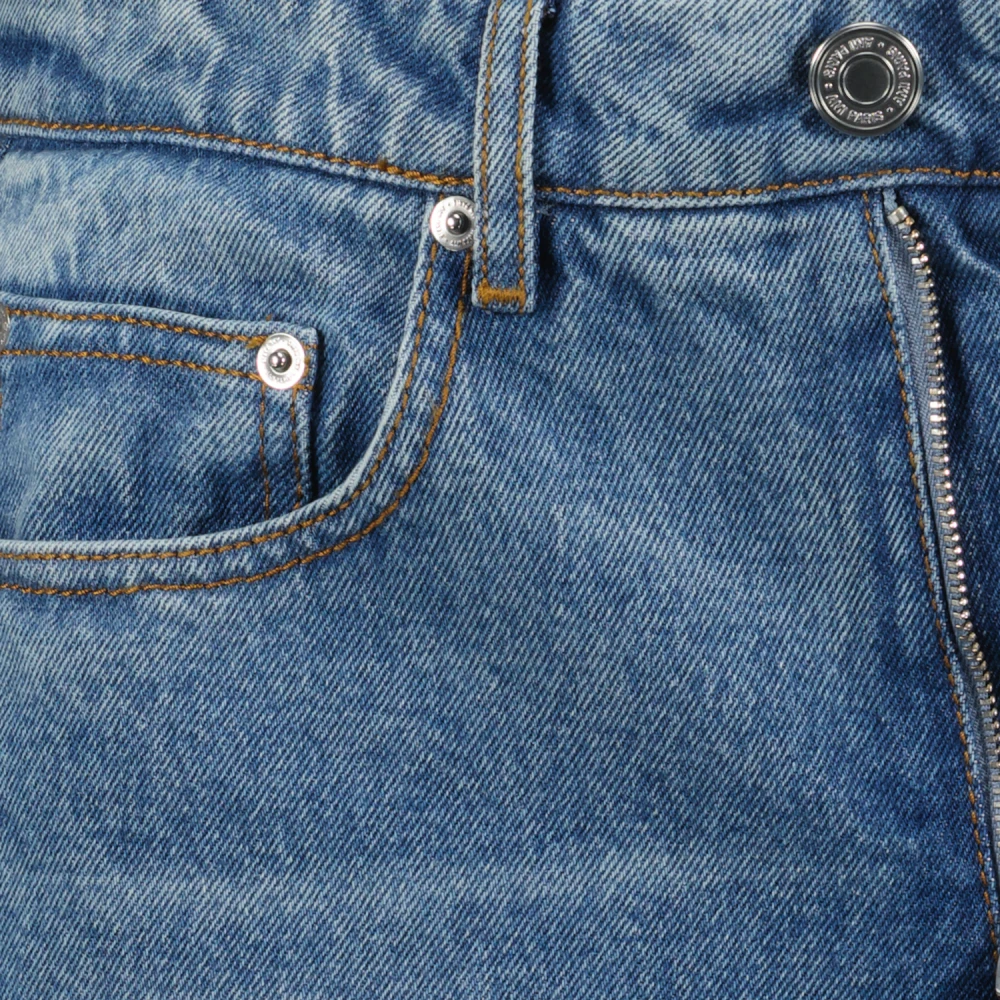 Ami Paris Blauwe Flare Denim Jeans Blue Dames