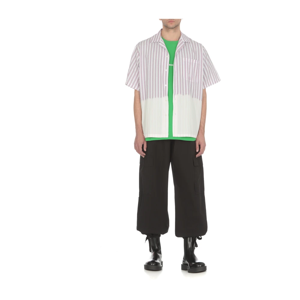 Msgm Wide Trousers Black Heren
