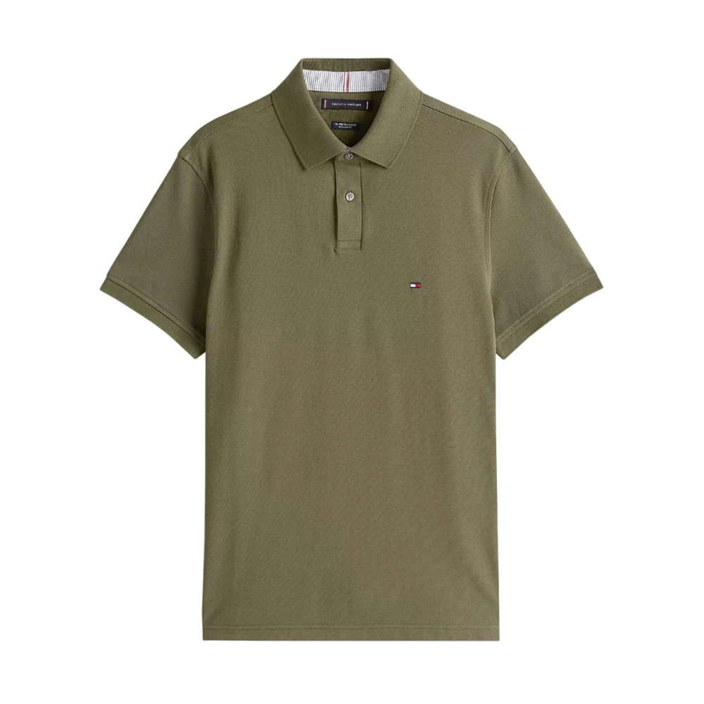 Tommy Hilfiger Grön Polo Skjorta med Ikoniskt Logobroderi Green, Herr