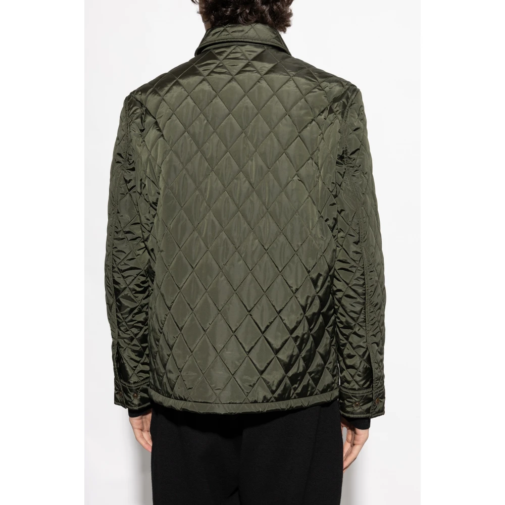 Burberry Gewatteerde jas Green Heren