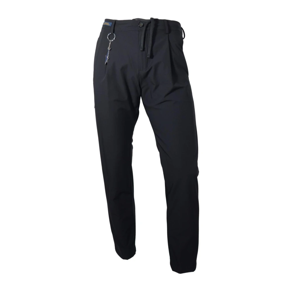 Paul & Shark , Slim-Fit Trousers, Male, Black, 2XL, Dynamic Stretch Trousers 25414071