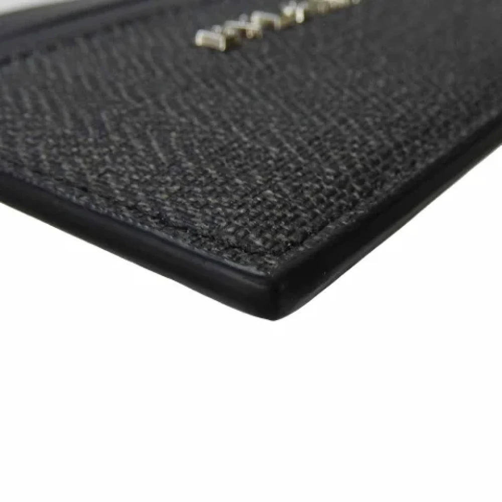 Bvlgari Vintage Pre-owned Leather wallets Black Heren