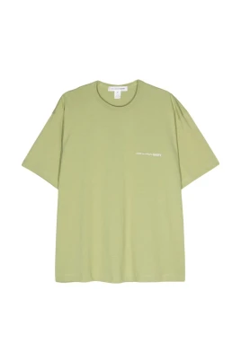 Grön bomulls-t-shirt
