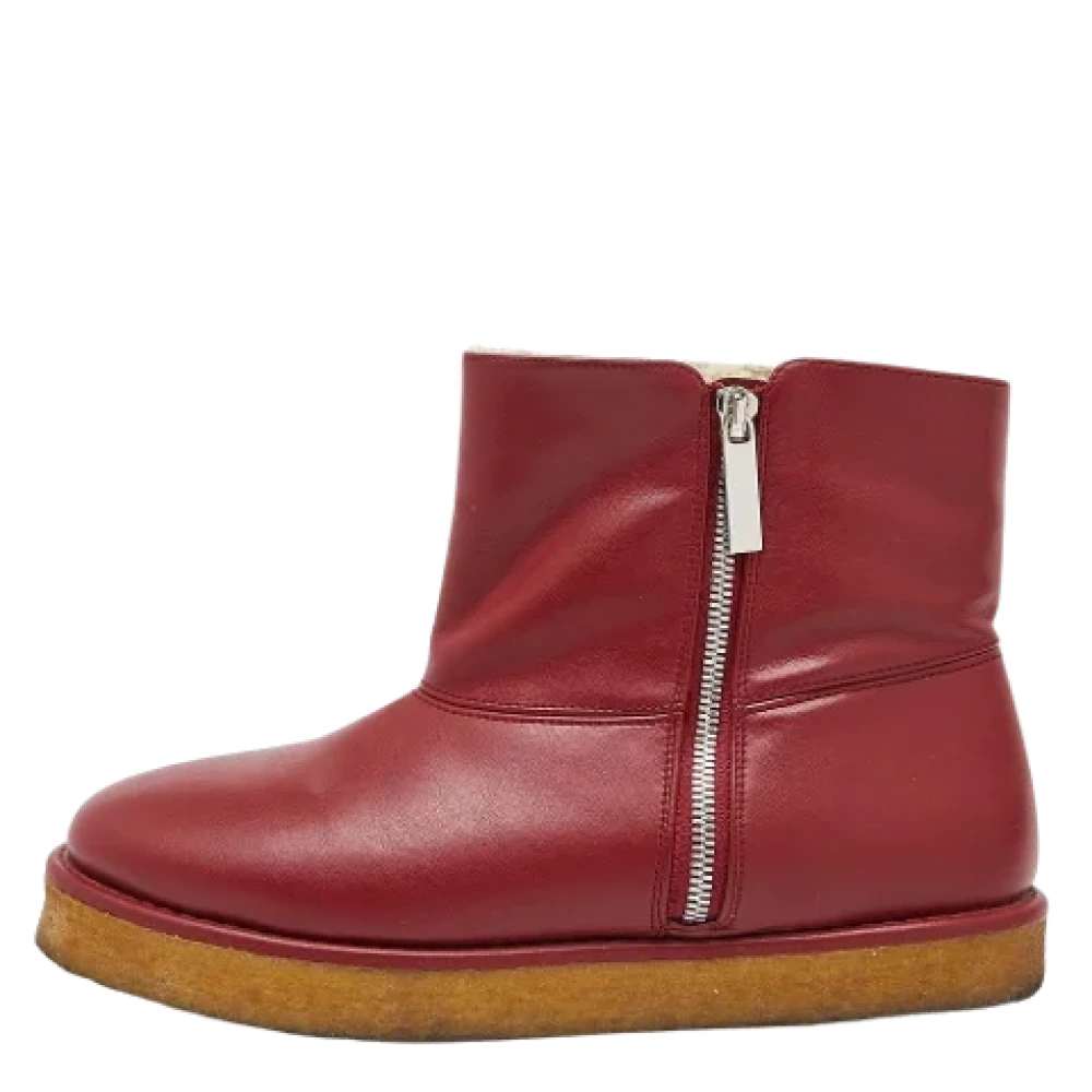 Stella McCartney Pre-owned Fabric boots Red Dames