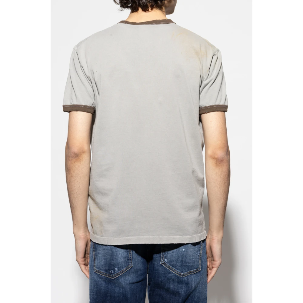 Dsquared2 T-shirt met logo Gray Heren
